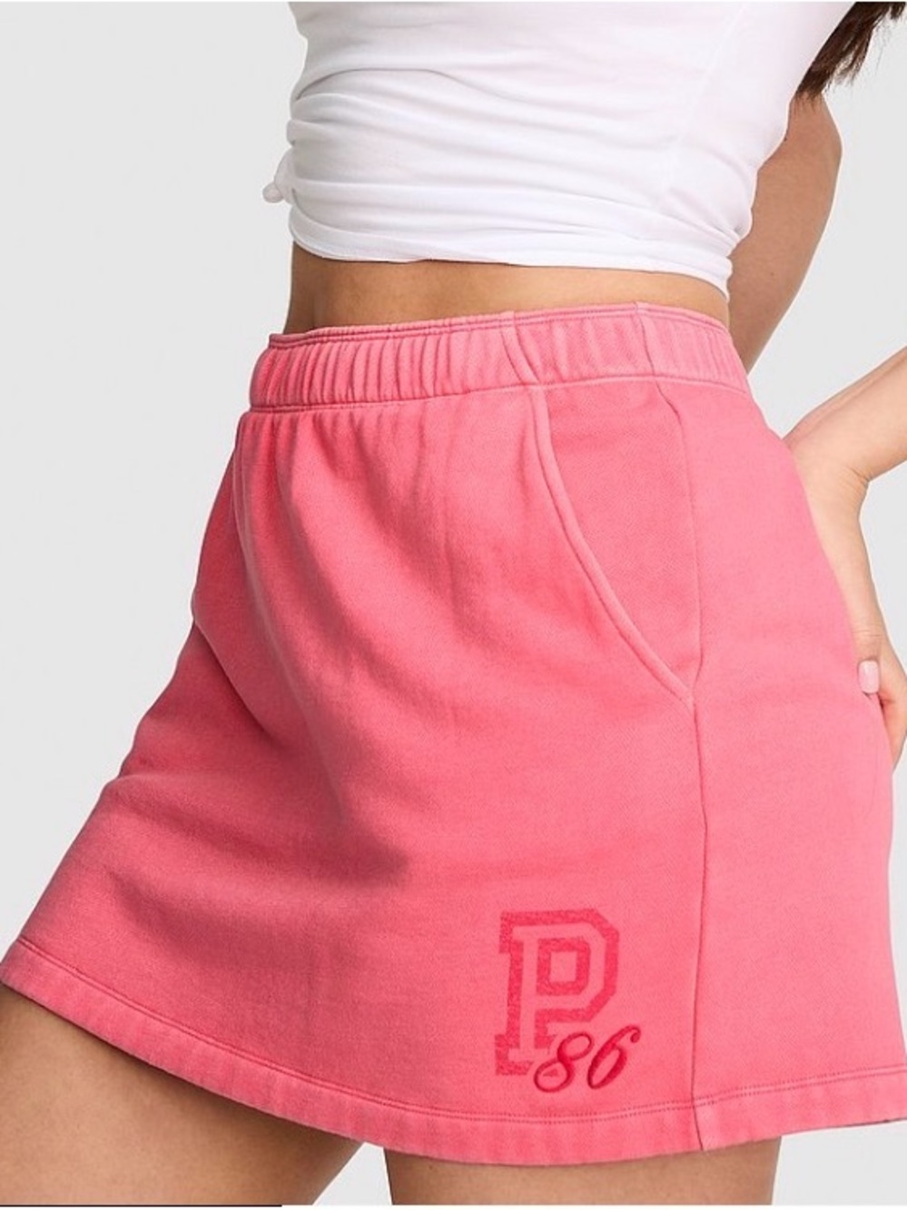 PINK Victoria's Secret Coral Pink Athletic Skort